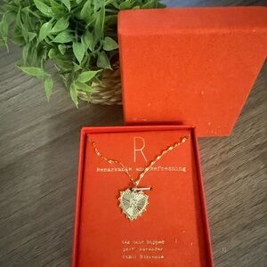 a new day Gold Initial Pendant Necklace